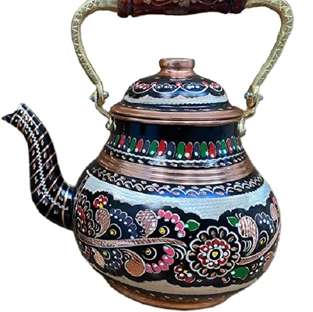 Whole Sales Metal Turkish Tea Pot With Hanging handle  For Home Office Tea Coffee Serving  Stove Top Decorative Coffee Pot