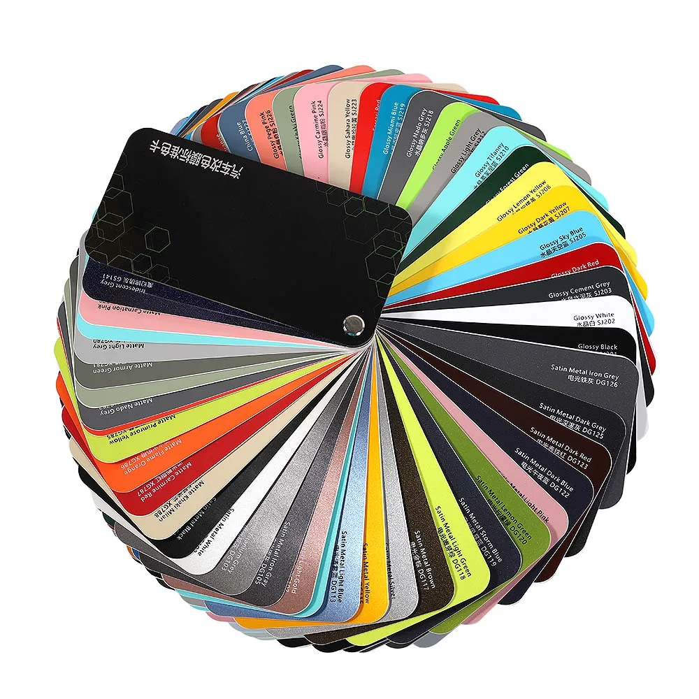 Новые образцы, автомобильная виниловая пленка, альбом для образцов, ПВХ металлическая матовая голографическая хромированная Автомобильная виниловая пленка