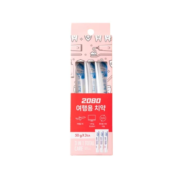 2080 дорожная зубная паста Aekyung 50 г 3 шт. комплект для путешествий из Кореи