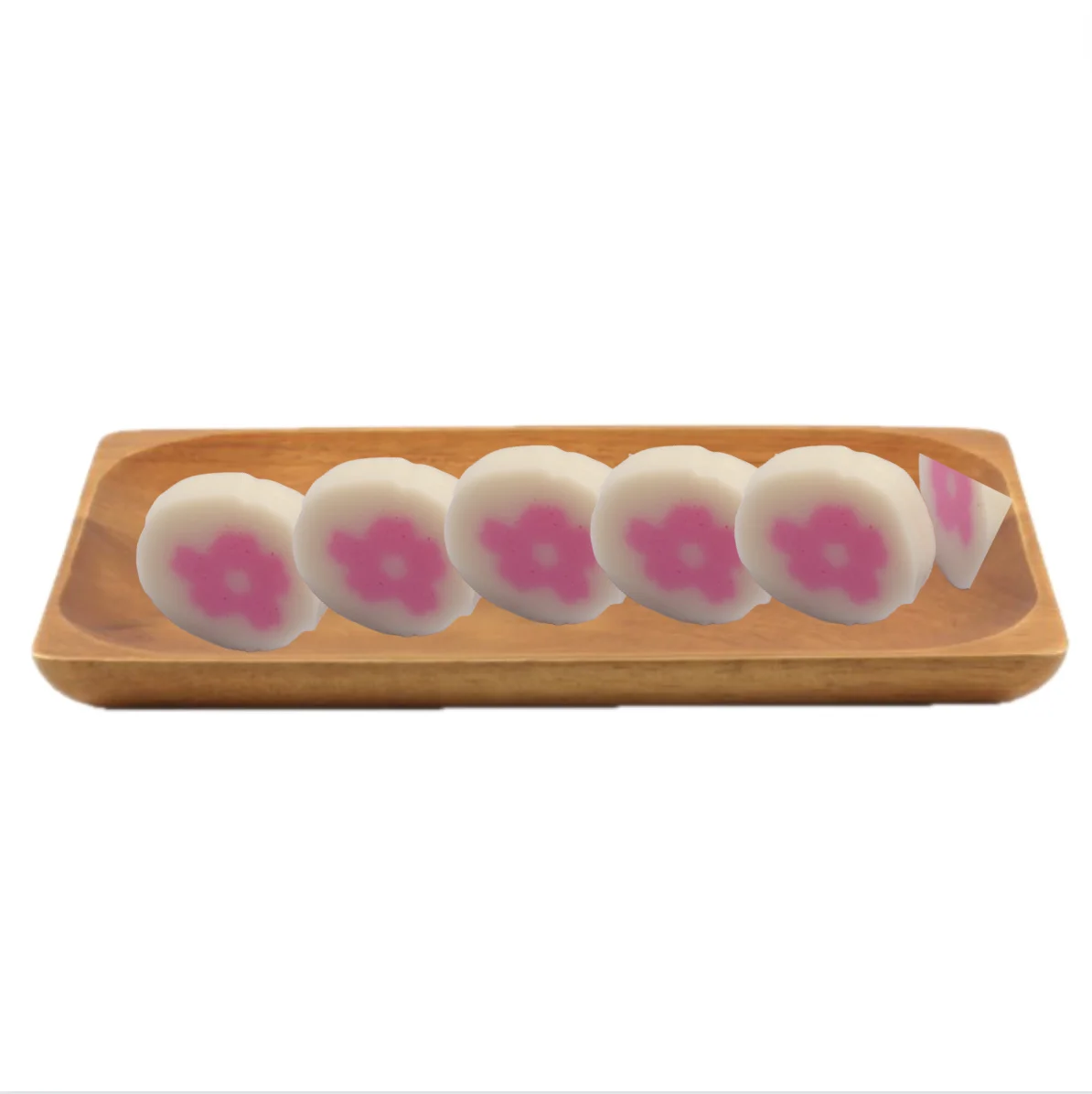 OEM Soba noodles Ramen Good price Surimi product Frozen CHERRY BLOSSOM FISH CAKE Vacuum pack 160g Vietnam factory Ramen topping