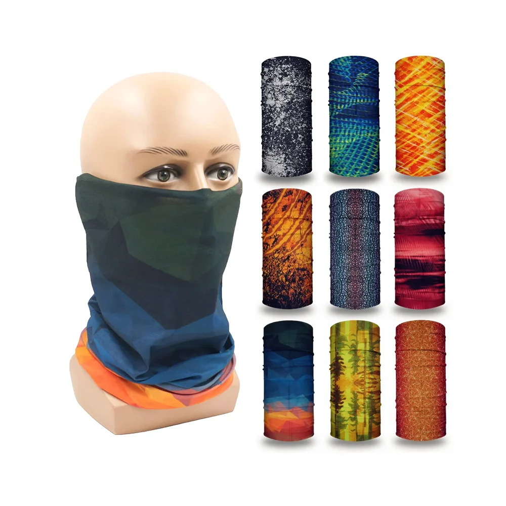 Outdoor Magic Elastic Tube Face Scarf Cover Sport Cycling Cooling Polyester Neck Gaiter Bandana