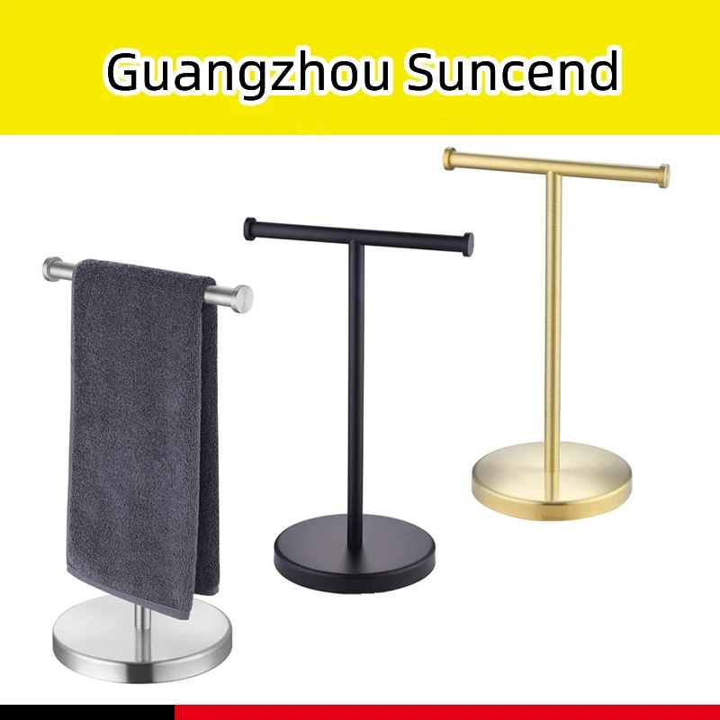 Wholesale Countertop T-Shape Towel Bar Rack Hand Towel Holder Stand