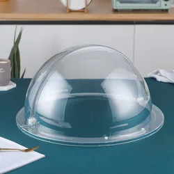 Cake Bread Clear Dome Cover rectangle Clear Polycarbonate Round Dome Transparent Food Dish Cover