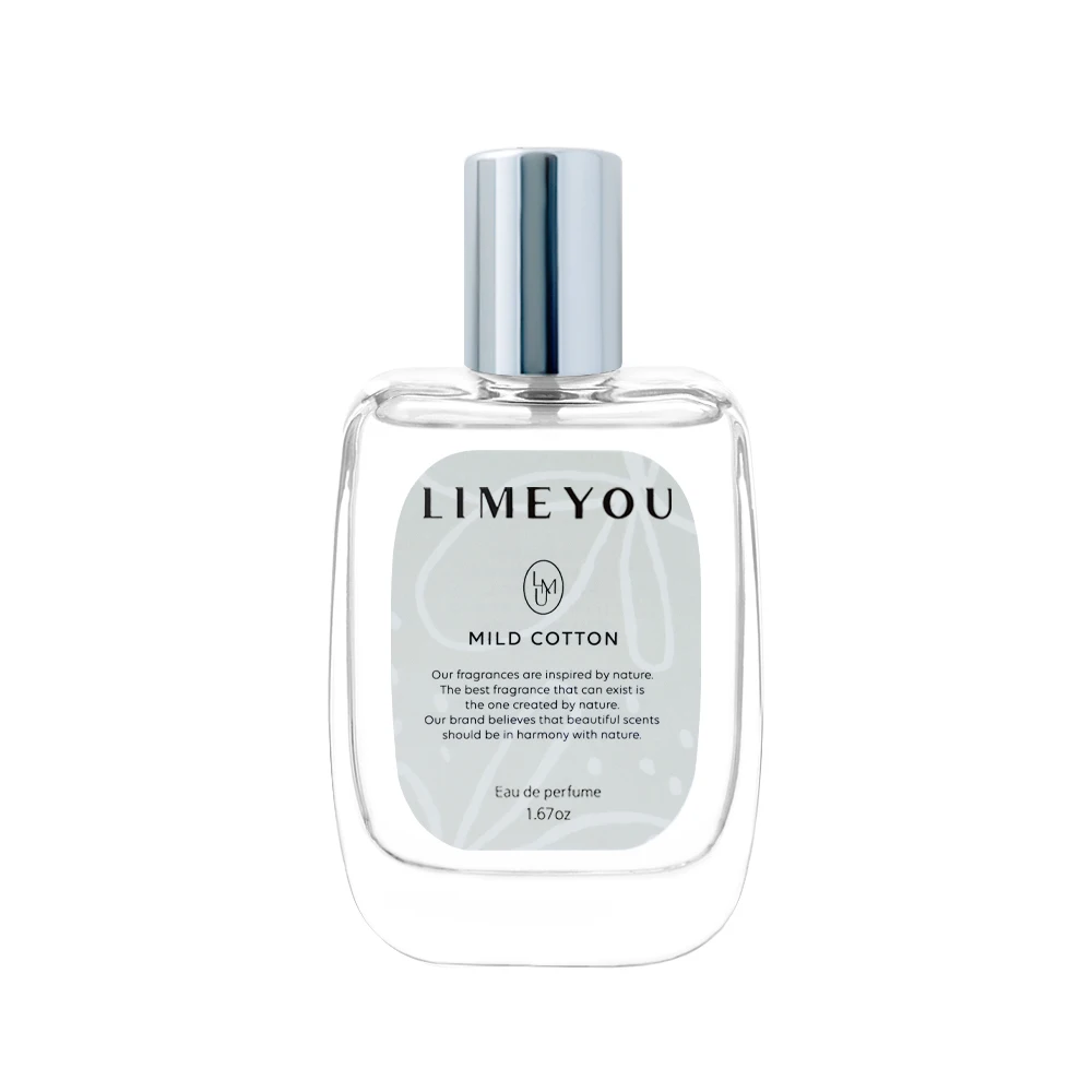 [Frenchcostech] Best Selling Perfume LIMEYOU Mild Cotton Niche Parfum 50ml Clear and Clean Scent Natural and Subtle