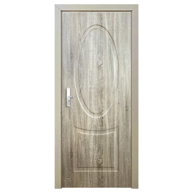 Home Modern Design MDF Door Solid Exterior Office Furniture Plywood Veneer Security Entry Door Interior Locks Sliced Solid MDF
