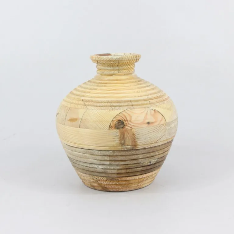 Натуральная деревянная ваза для цветов, домашние декоративные цветочные вазы, экологически чистые деревянные цветочные горшки с естественной отделкой, оптовая продажа, размер на заказ