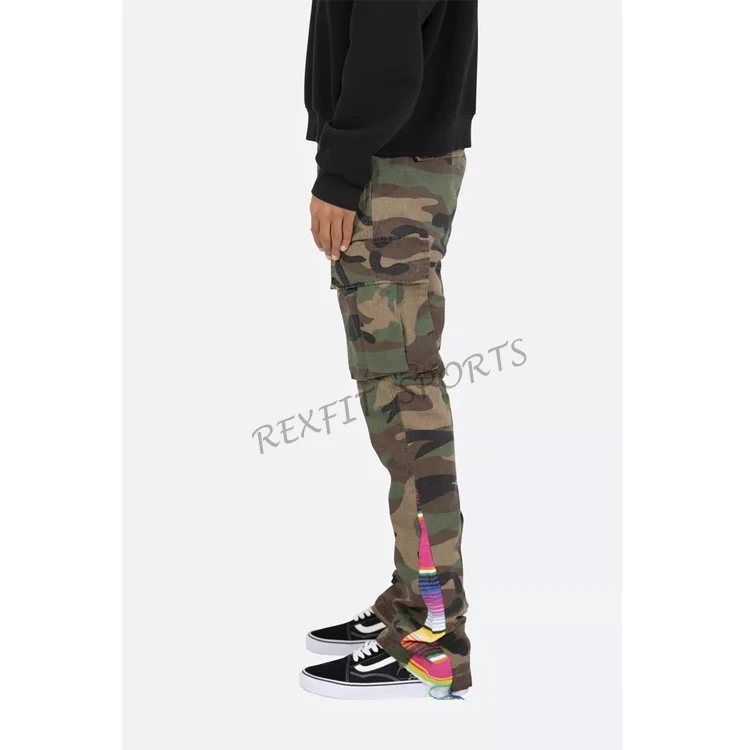 New Custom Wholesale Men Fashionable 100% Cotton High Quality Slim Fit Style Pants Flare Sweat Pants