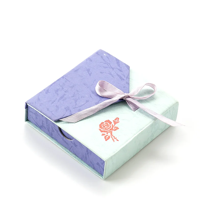 Hot Selling Fu Rong Luxury Jewelry Box Pendant Earrings Bracelet Ring Necklace Gift Boxes Cases Grey Wedding Velvet Jewelry Box