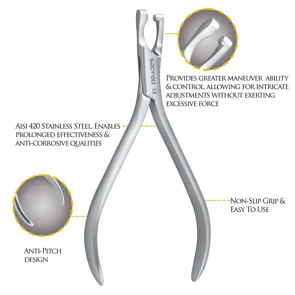060B High Quality Orthodontic Pliers Bird Beak Bond Band Seat Posterior & Placement Hard Wire Pin Ligature Cutting Plier