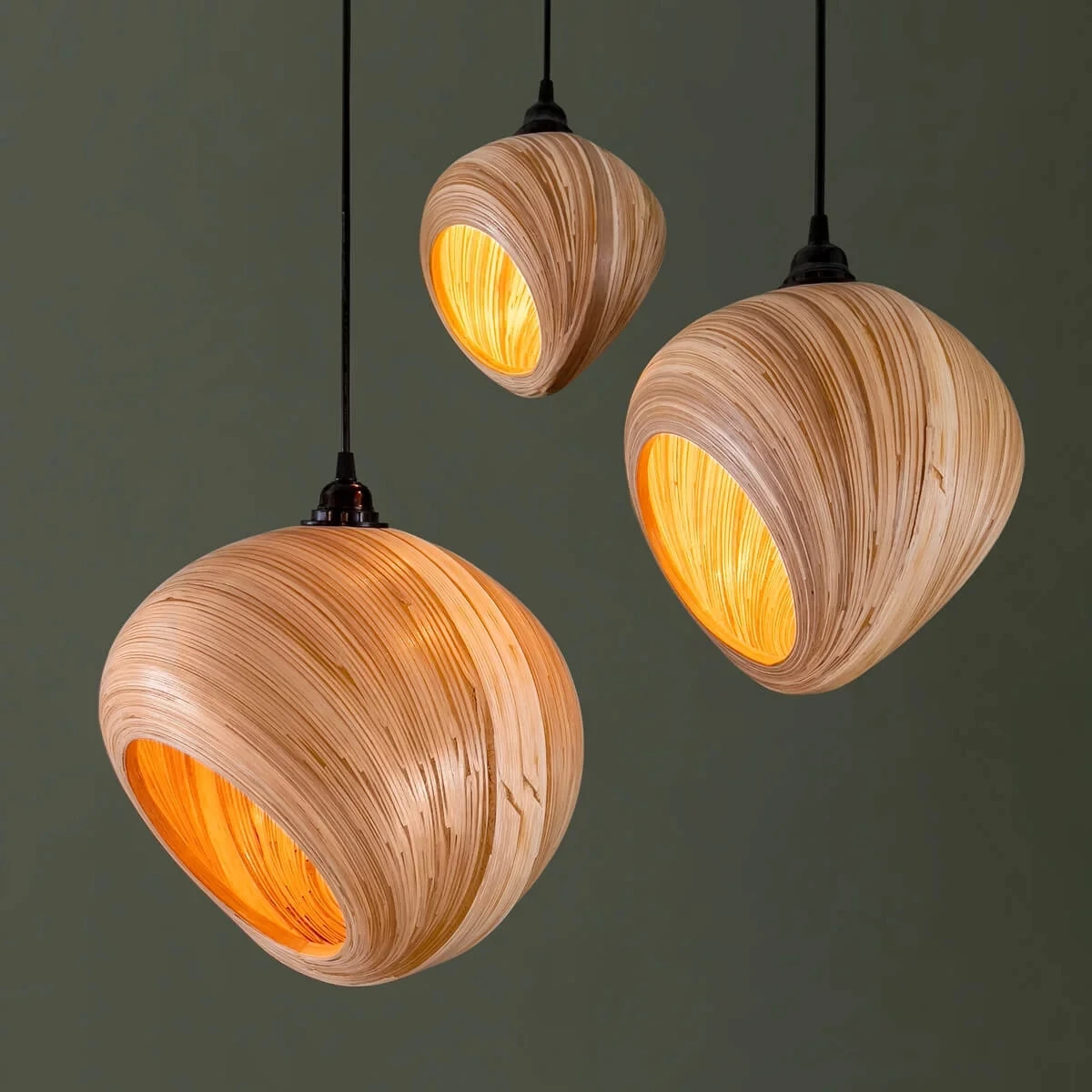 Best Seller Wholesales Bamboo Hanging Modern Style Pendant Light Natural Rattan Straw Lamp Shade Cover Frame For Home Decoration