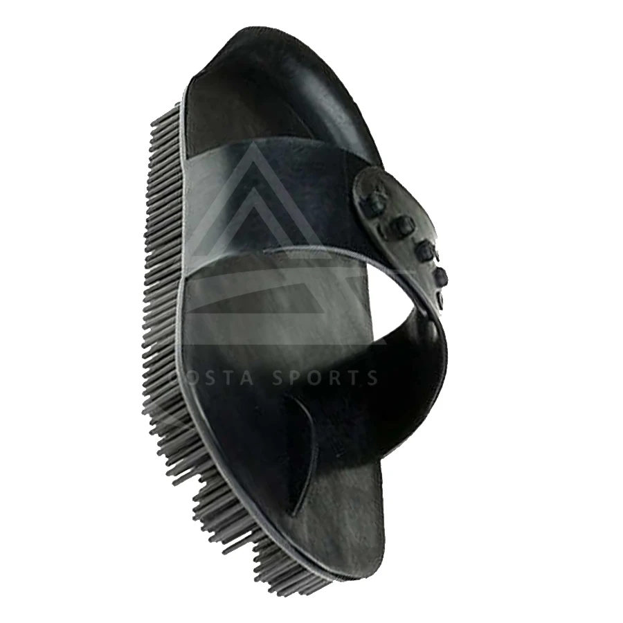 Customized Top Quality Plastic Base Leather Strap Soft Brushes For Horse Grooming By CST On Wholesale Rates