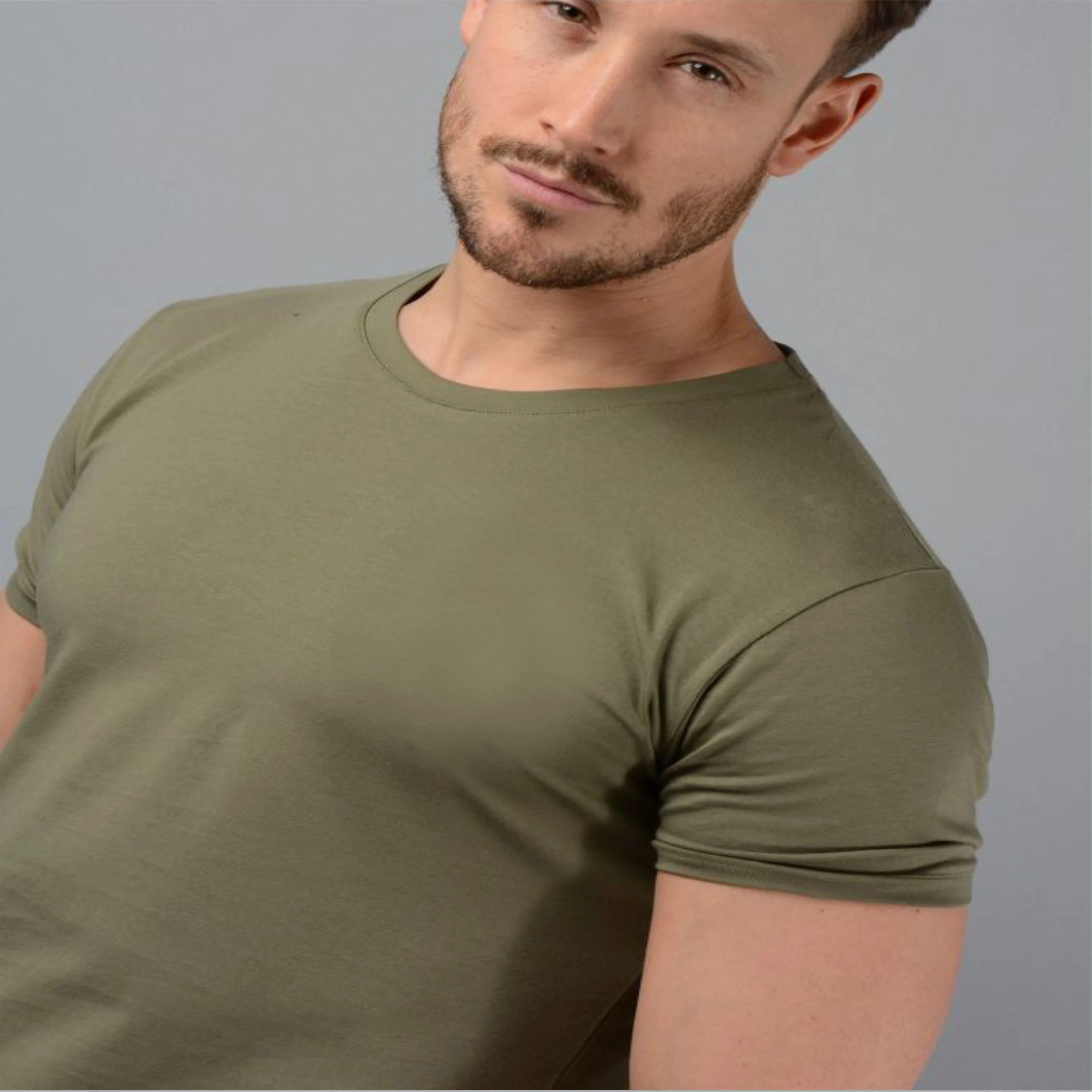 Camiseta 2022 New 95% Cotton 5% Elastane  Mens Slim Fit Longline Tee Shirt Longer Drop  Curved Hem Muscle Slim Fitted Gym Tshirt