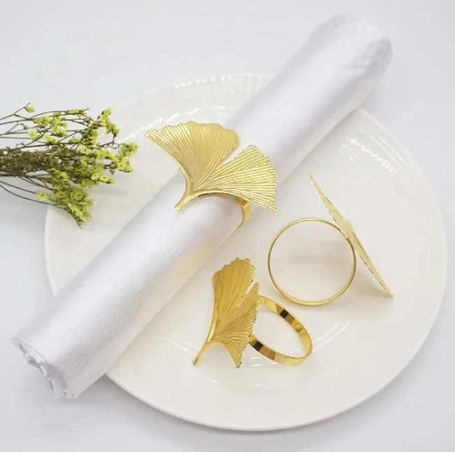 Exclusive Metal Antler Design Set Of 6 Napkin Ring For Dinner Placement Table Cape Setup Banquet Holiday Theme Party Use