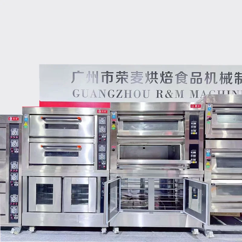 Bread bagel making bakery appliance the electric industry china wholesale luxurious pizza deck oven proofer in usa with vent fan