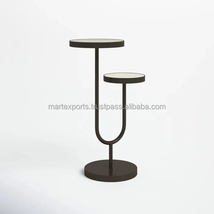 Side Table Coffee Sofa Furniture Decorative U shaped Round Corner Metal End Tea Bedside Bed Modern Side Table For Living