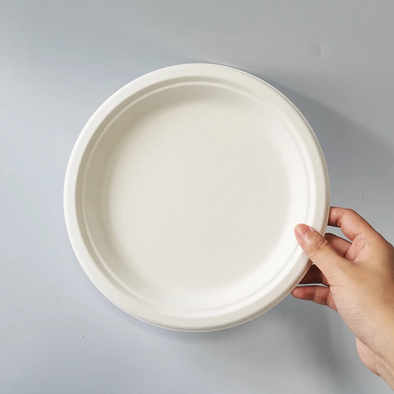 Biodegradable 9inch Disposable Sugarcane Tableware Compostable Bagasse Paper Plate