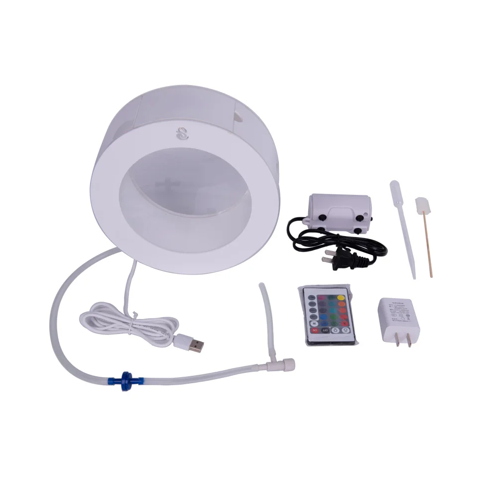 Office lightweight healing 2L jellyfish tank with aquarium oxygenation pump for jellyfish