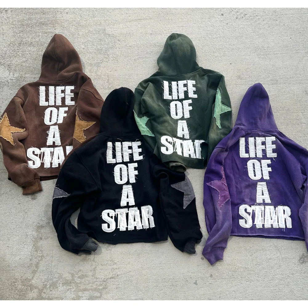 Manufacturers Wholesale Custom MensTracksuit Plus Size Applique Embroidery Pullover Hoodie And Sweatpants Sets For Men