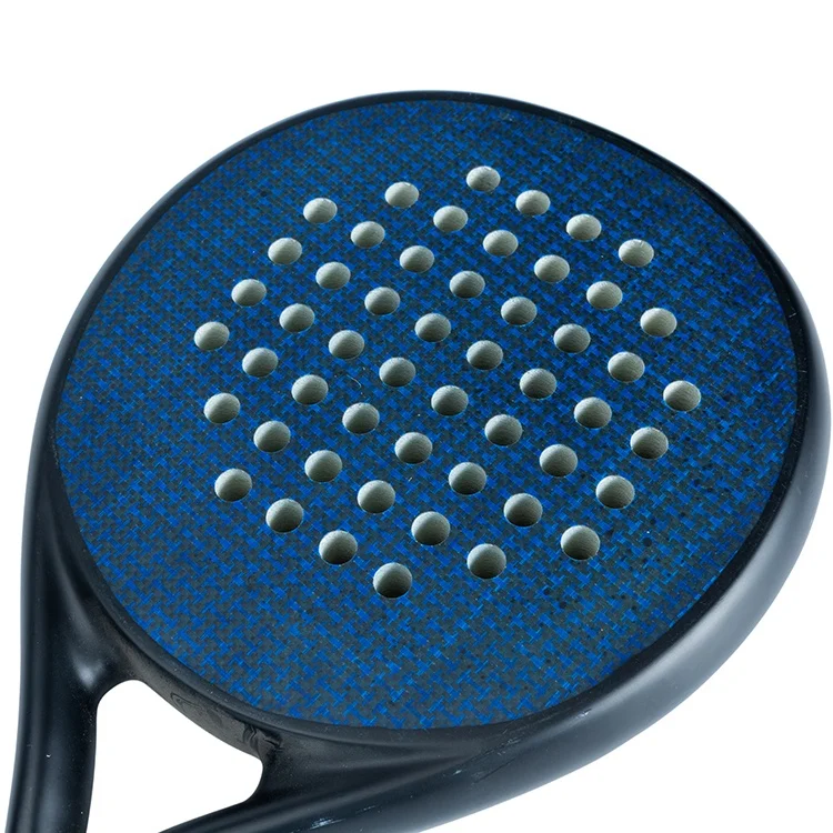 High End Hot Selling Diamond Teardrop Round Shape Custom Logo Carbon PadelFactory Price High Quality 3K Carbon Padel Racket