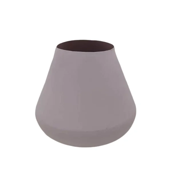 Top Selling White Asylum Color Unique Shape Iron Metal Table Center Decorative Flower Vase Flower Pot Handmade