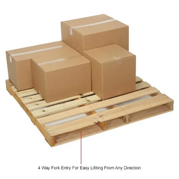 High Quality 2-Way Wooden Pallet  for Logistics Packaging Double Site Wooden Pallet at  Wholesale Prices