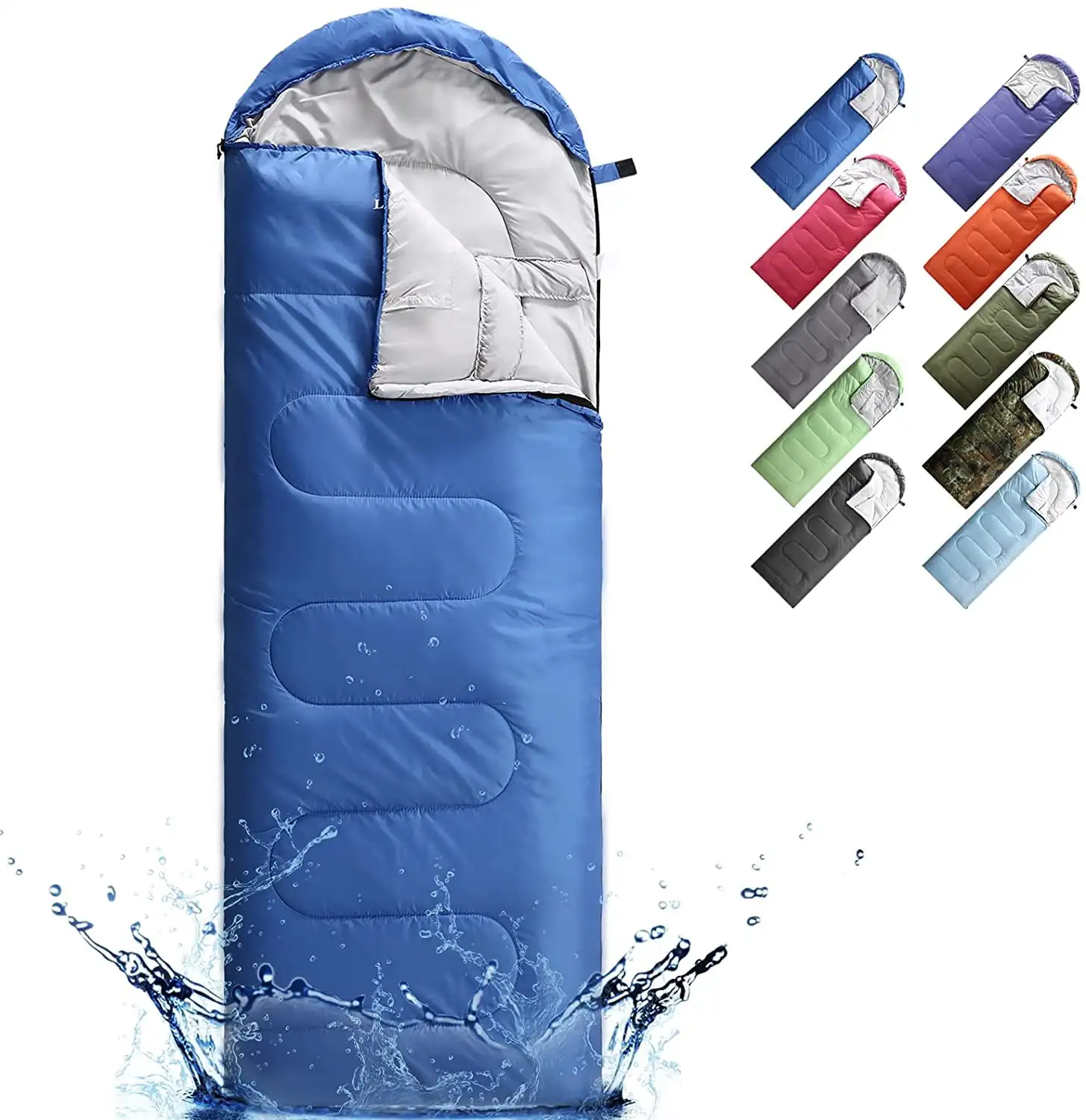 Manufacturer Custom Logo Printed sleeping bag winter -20 outdoor emergency camping sleeping bag