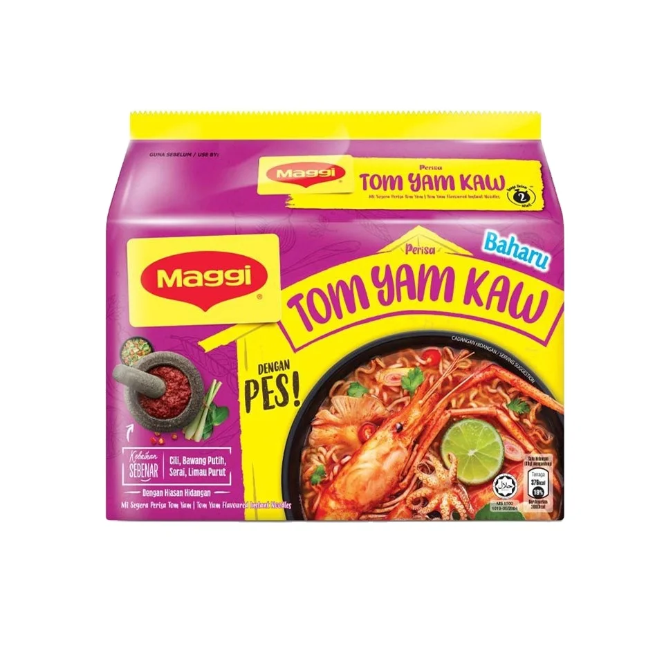INSTANT NOODLES MAGGI 2 MINUTE PERISA TOM YAM KAW 2-MINN [8 x 5 x 88g] FAST EASY HOME COOKED MEAL HALAL WHOLESALER MALAYSIA