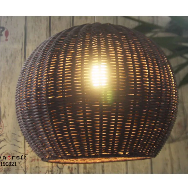 Bamboo Pendant Light Rattan Chandelier Lights with Handmade Woven shade Home Decoration Fixtures