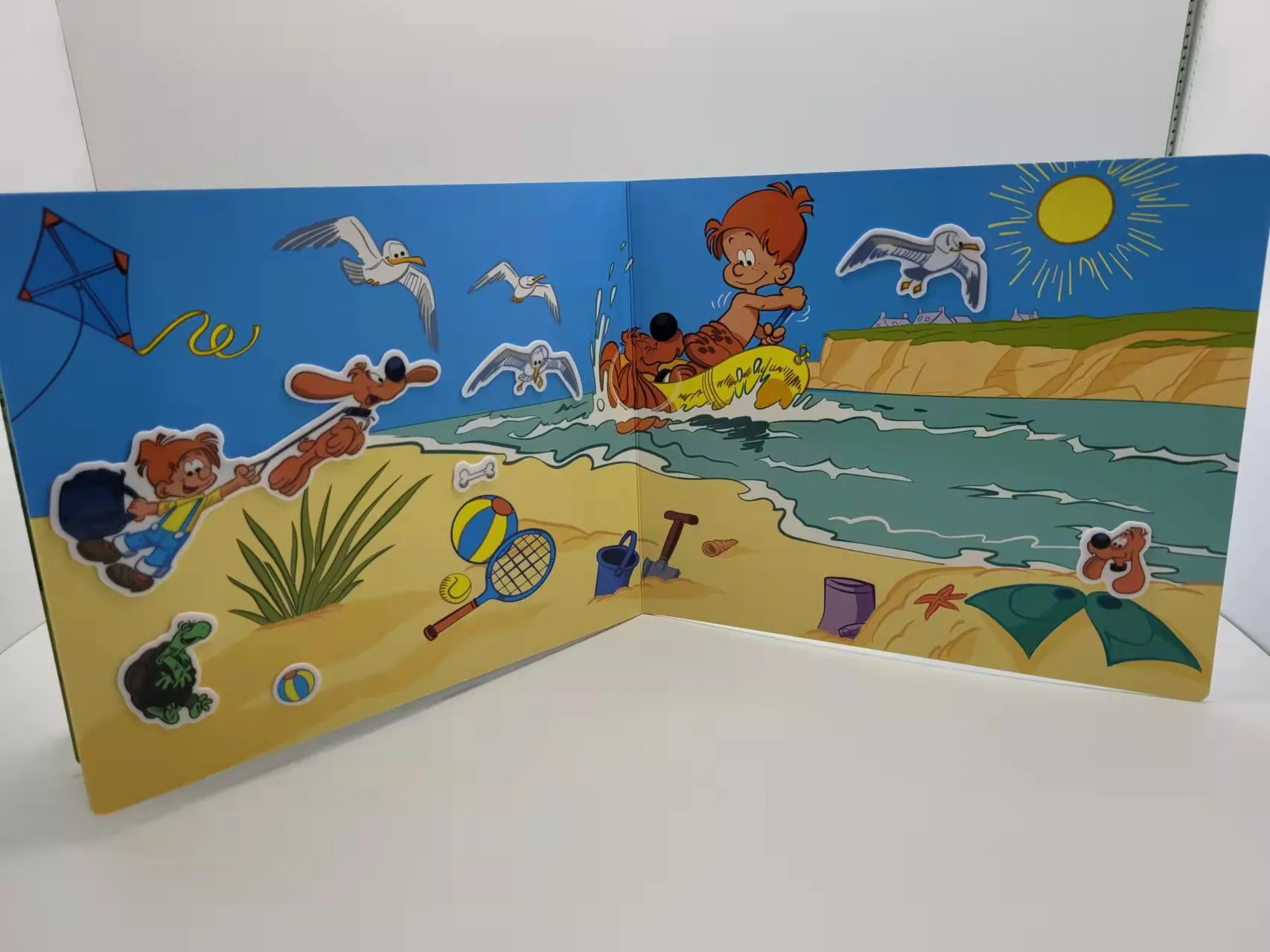 Educational Learning Book reusable sticker book custom printing cute sticker cartoon scene children activity game book