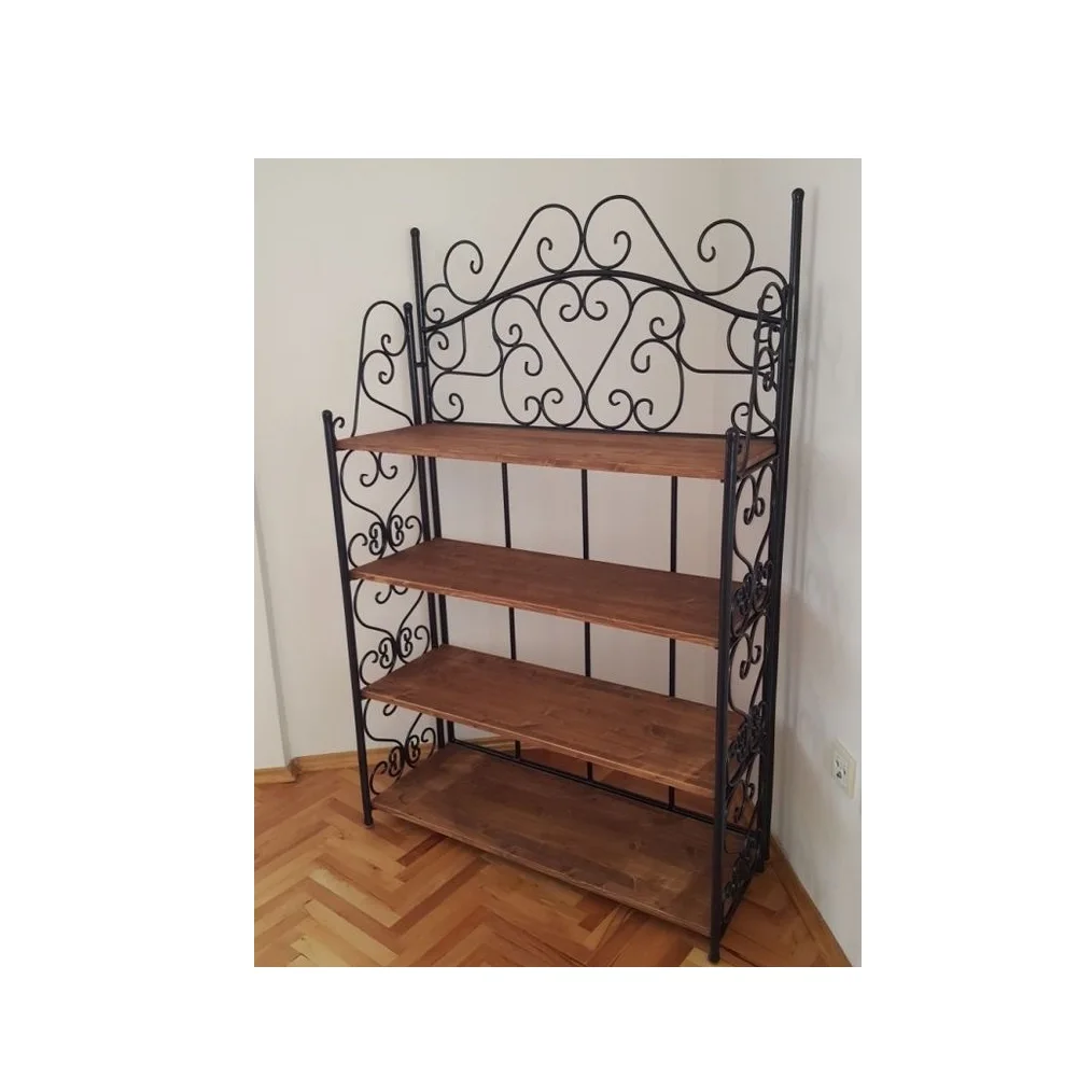 Hot Sales Classic Library Factory Price Bookshelf Design Iron Metal Leather Magazine Rack Holder Newspaper Rack