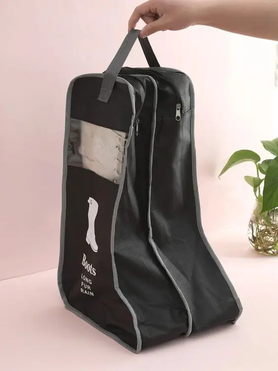 High quality reasonable price dustproof polyester Drawstring Shoe Bag customized logo made in Vietnam
