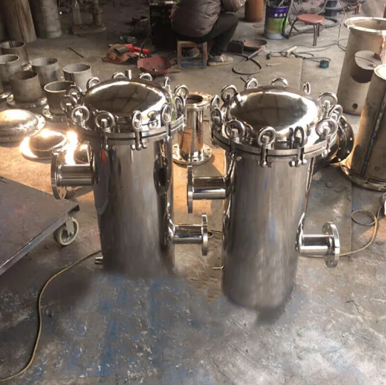 stainless steel 304 316L basket filter vessels housings for oil chemical polymers