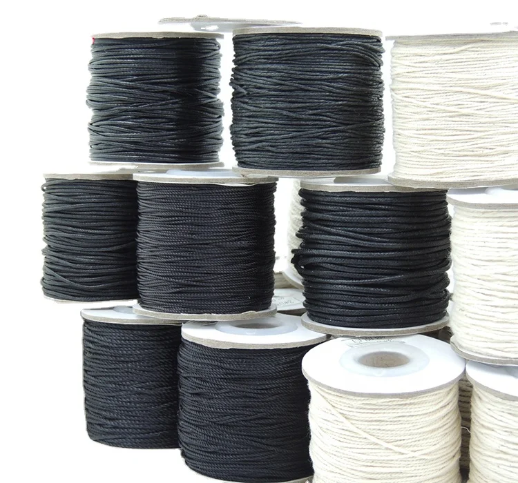 factory wholesale hoodie cord cotton strings reflective thread waxed cotton cord polyester cord manufacturer