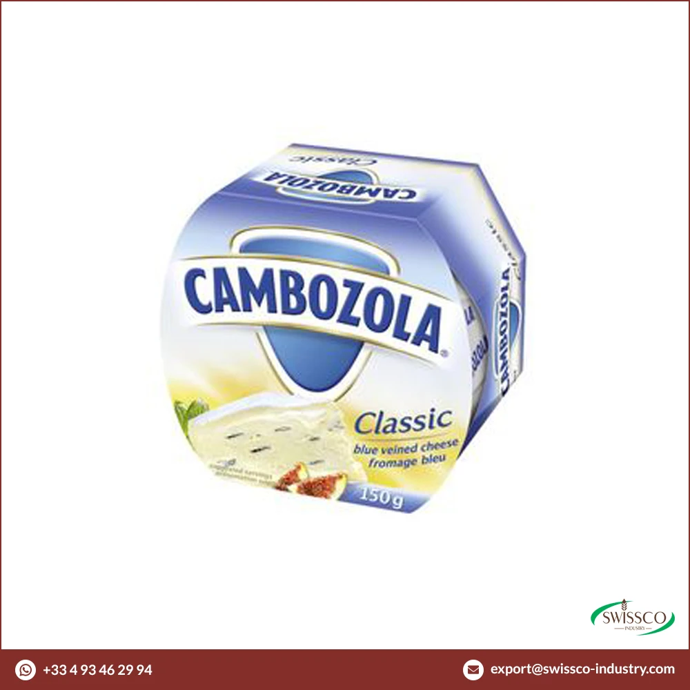 Premium Quality Low Price Cambozola 400g Classic Blue Veined Fast Soft Cheese for Sale
