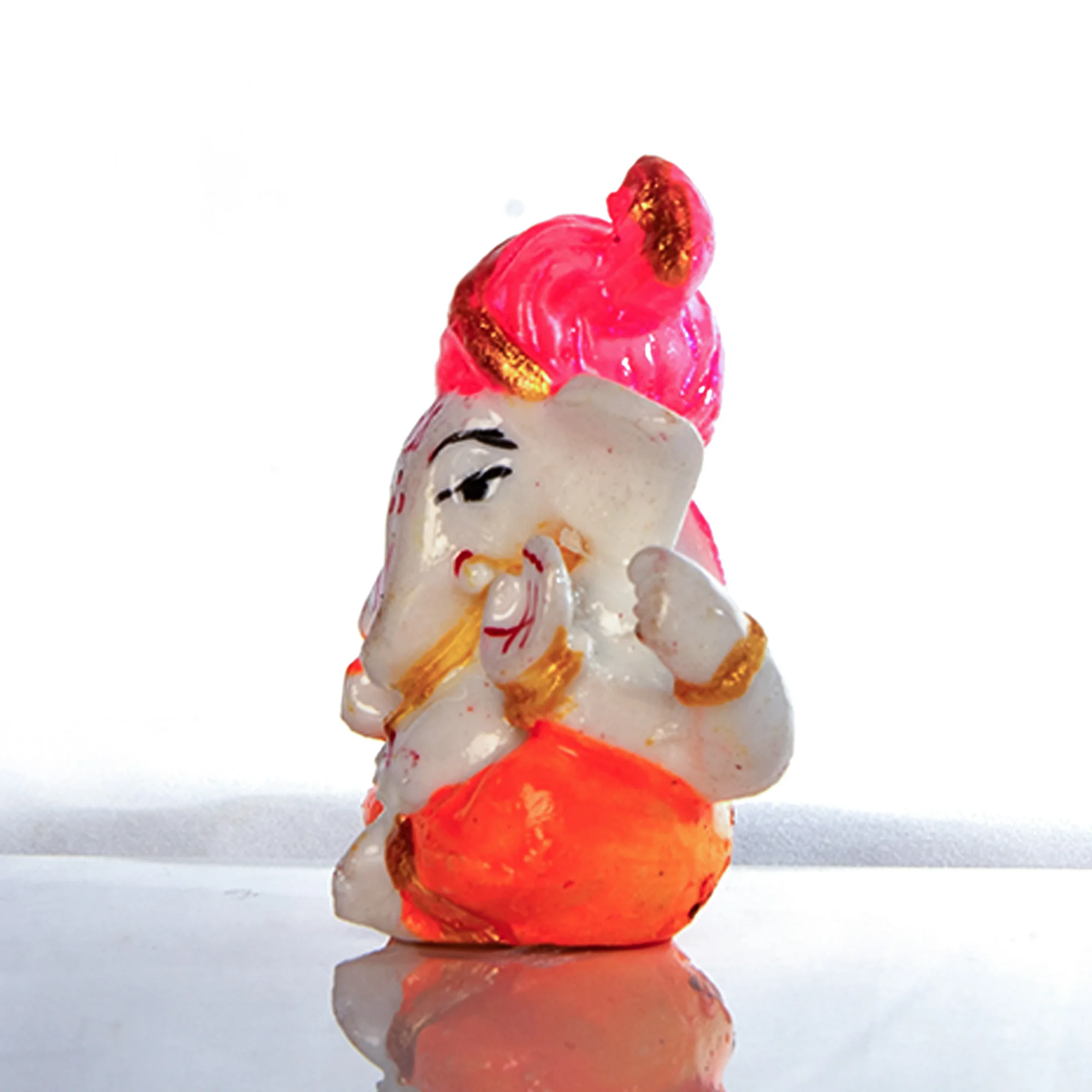Buy Pagdi Ganesha Statue for Car Dashboard God Ganpati Puja Gifts Uses By Indian Exporters little marble ganesha for puja