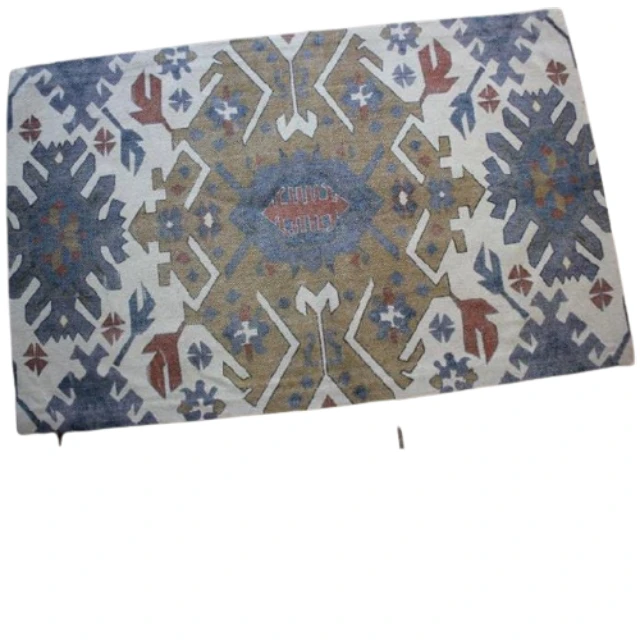 Persian Design Custom Digital Printed Washable Water Absorbent Non Slip Soft Cotton Bedroom Printed Carpet Design Floor Mat Rugs