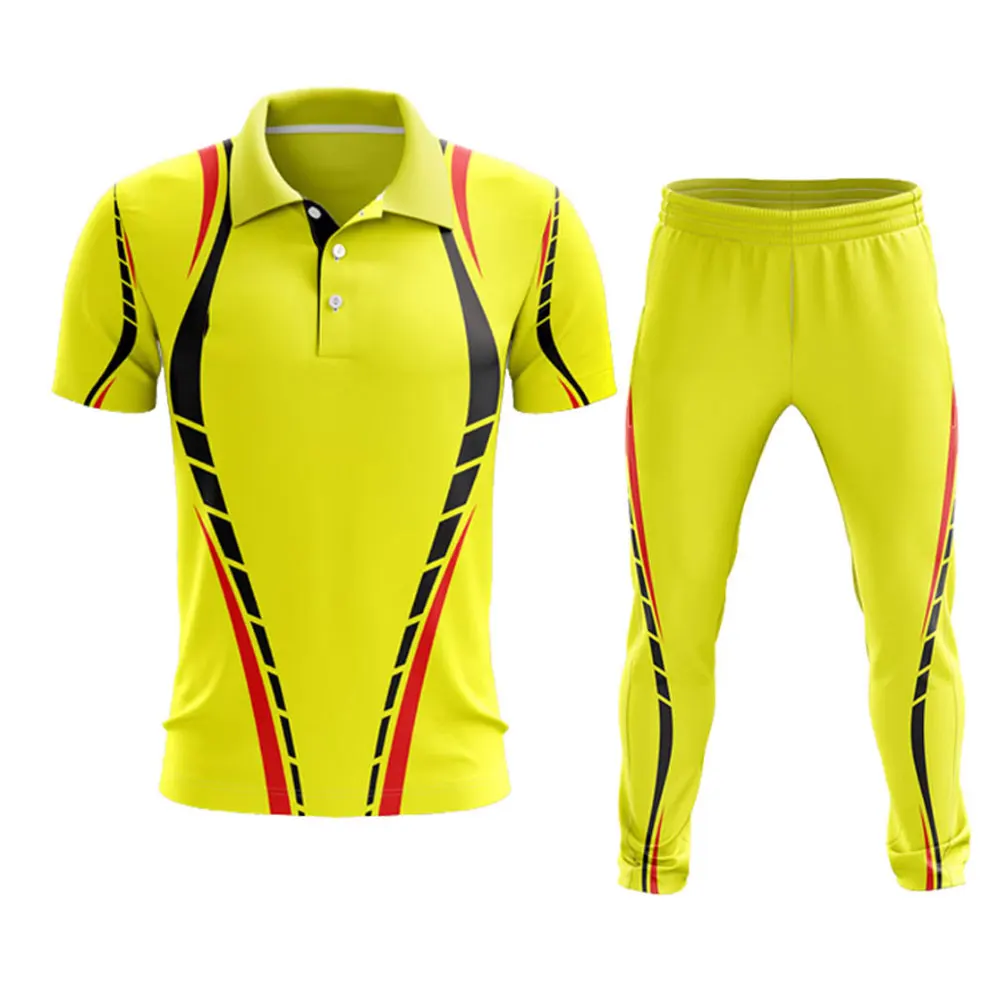 Top Quality Custom Breathable Sport Wear Cricket Team Jersey Trousers Cricket Uniform Sublimation Cricket Uniform
