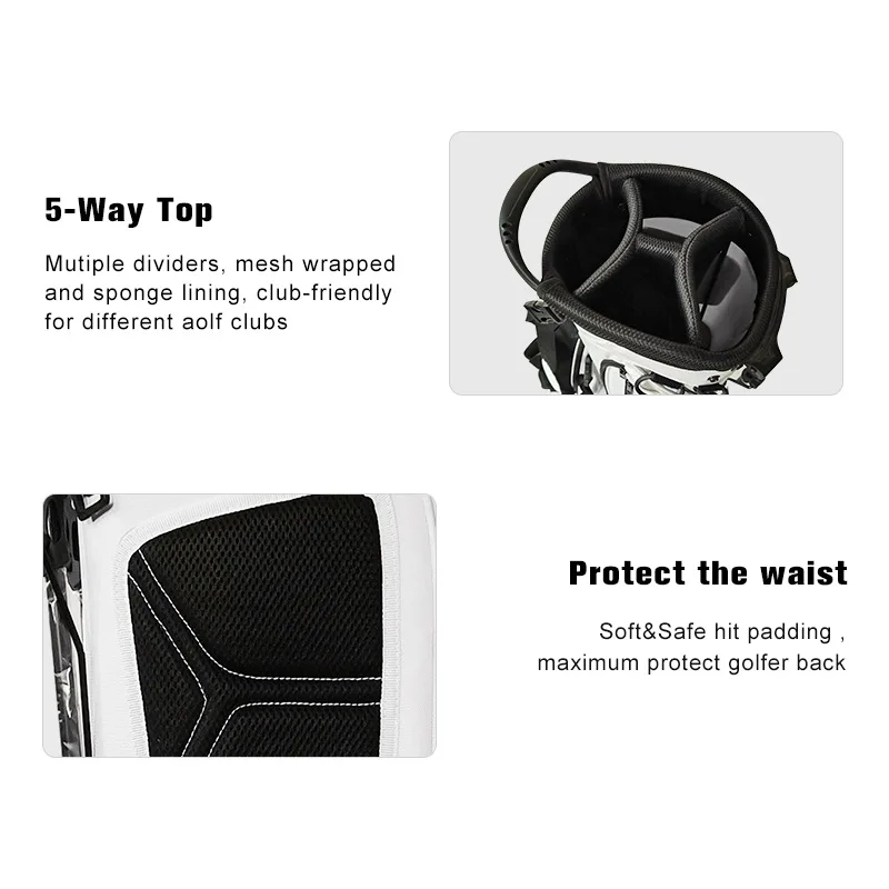 Custom golf stand bag waterproof golf cart bag lightweight golf ball pouch bag