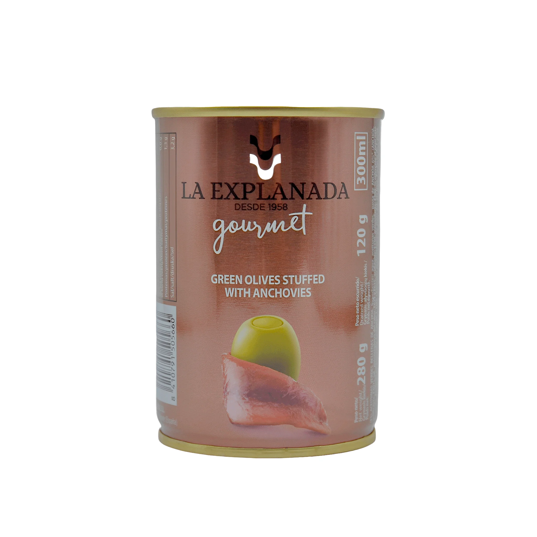 Лидер продаж, отличное качество, чистый вес 280 гр, паста из анчоусов, фаршированные зеленые оливки для дома и ресторана