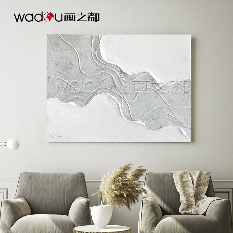 100% hand paint abstract painting canvas KT board wall art for home decor