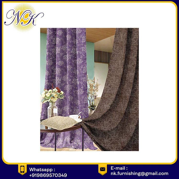 Hot Sale Cotton Fabric Home Decor Curtain Luxury Window Curtains For The Living Room