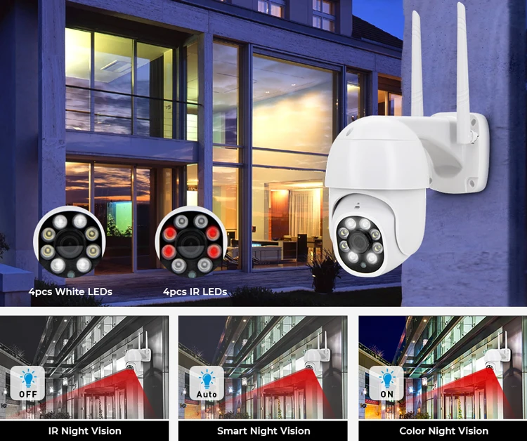 High-definition camera wireless outdoor indoor monitoring security closed-circuit TV with wifi and language intercom function