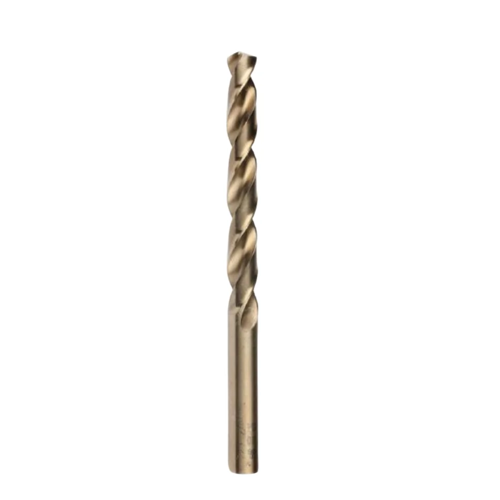 Multi Purpose HSSE DIN 338 Cylindrical Shank Drill Bit Gold Series Cobalt-Enhanced for Superior Performance Durable Construction