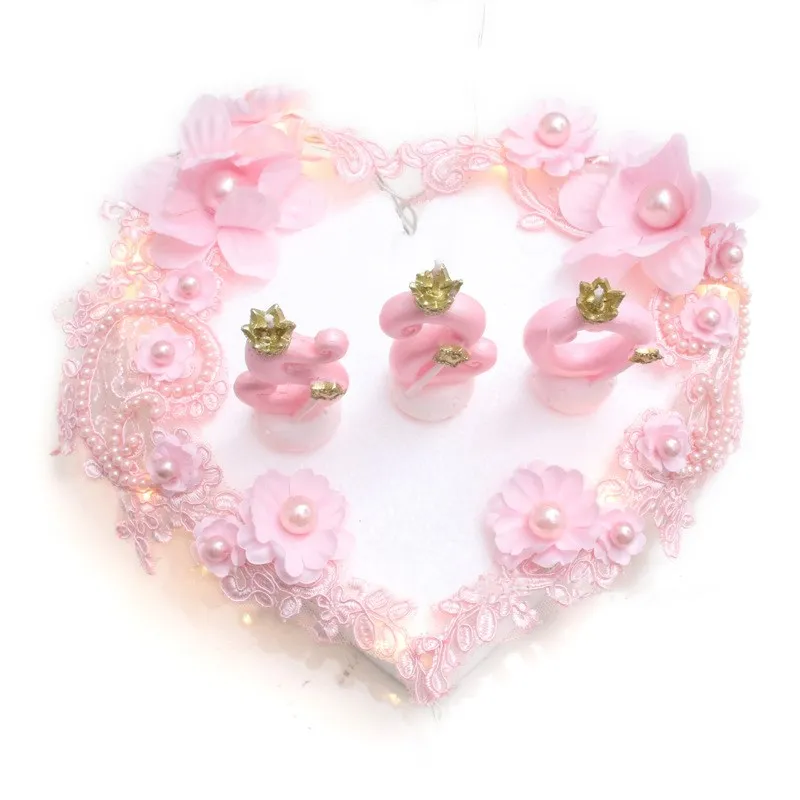 Digital Candles Baby Shower Happy Birthday Cake Topper Unicorn Party Birthday Cake Decor High-grade Crown Birthday Personalized