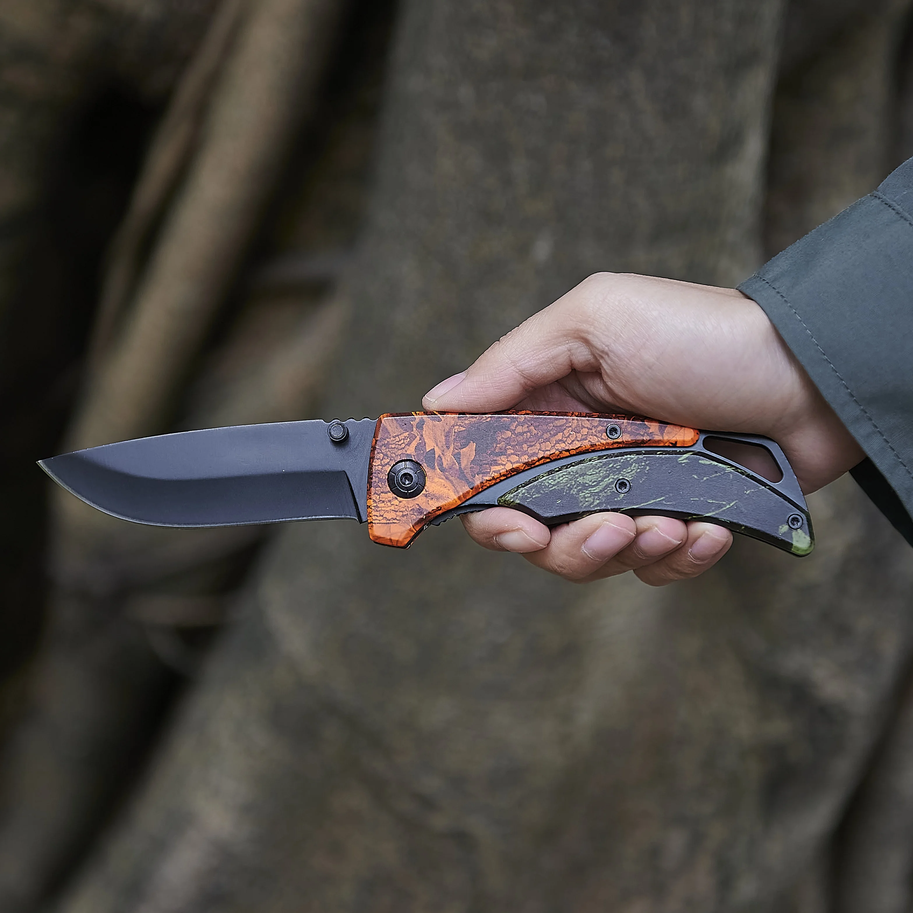 Lightweight Folding Utility Pocket Knife with Serrated Blade for Outdoor, Tactical, Survival and EDC