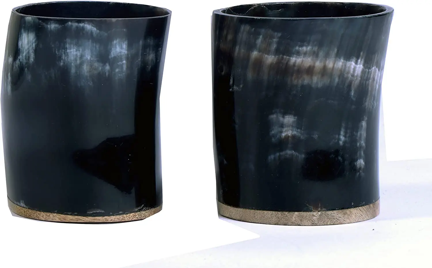 100% natural horn shot glass uesd drink beer hand by hs husnain crafts from india