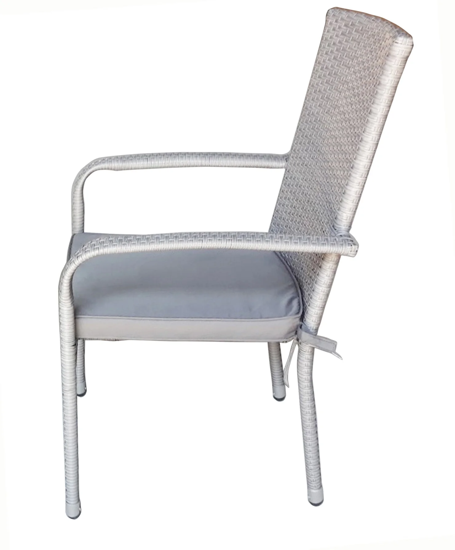 HIGH QUALITY CHEAP PRICE PE RATTAN WICKER GARDEN FURNITURE  STACKING CHAIR  AND ROUND TABLE