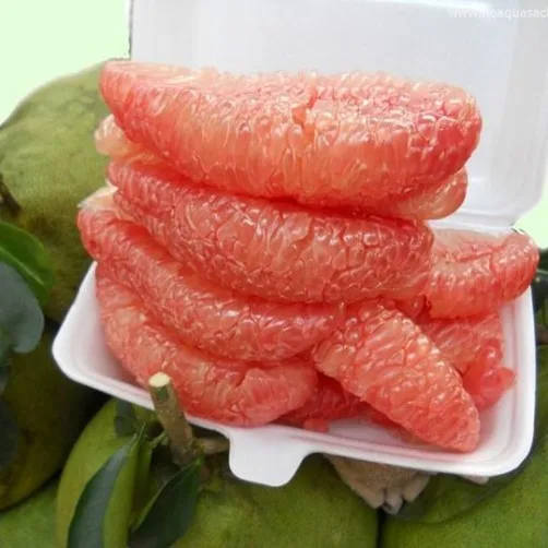 Brix 10 - 13%  Fresh Citrus Fruit Green skin pomelo grapefruit With pink flesh From Vietnam cheap