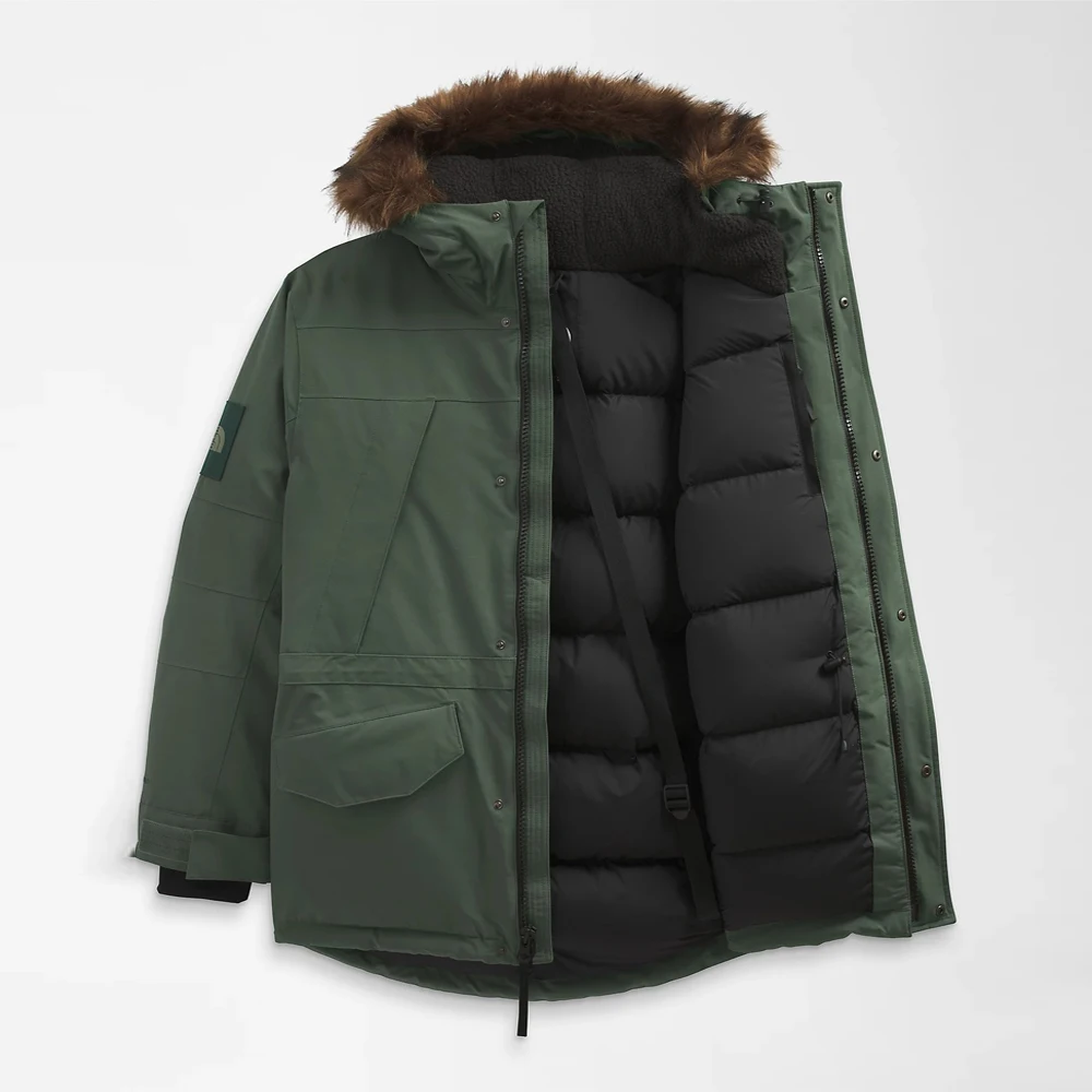 2023 Men Retro modern style Down coat plus size hooded winter real fur insulated parka breathable warm jacket with custom logo
