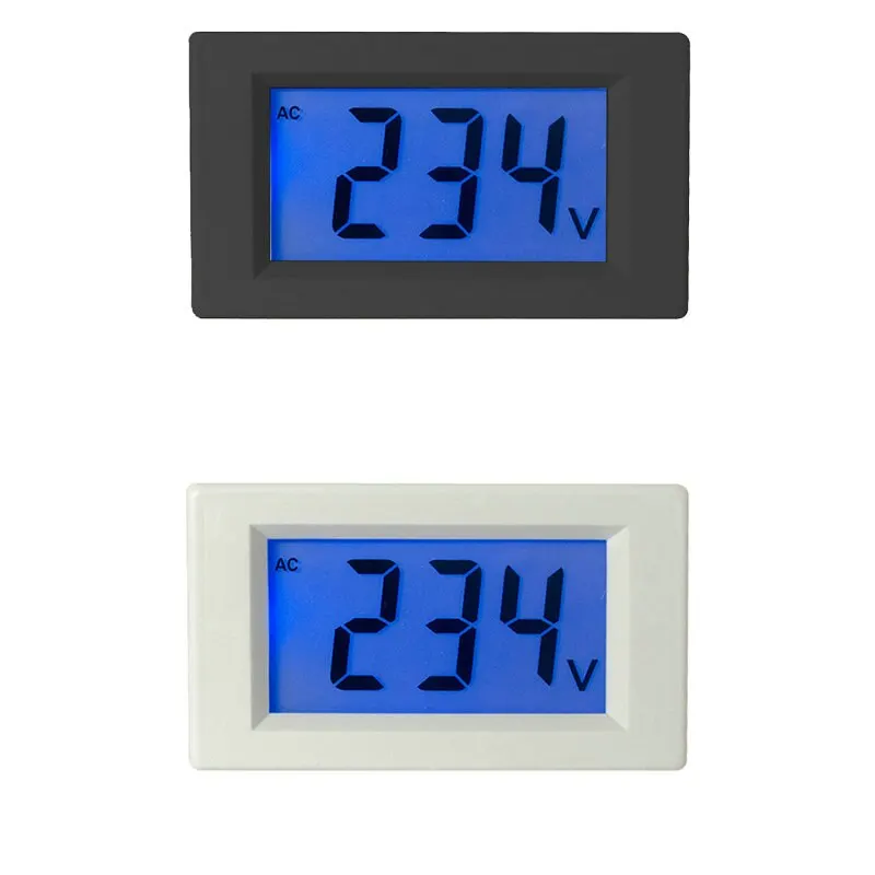 Digital Display Voltmeter D85-20 Two Wire Direct LCD Digital Display Volt Voltage Meter Digital AC Voltmeter
